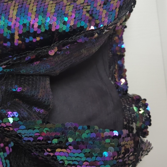 NWT sequin top sz Small, lined - Picture 3 of 6